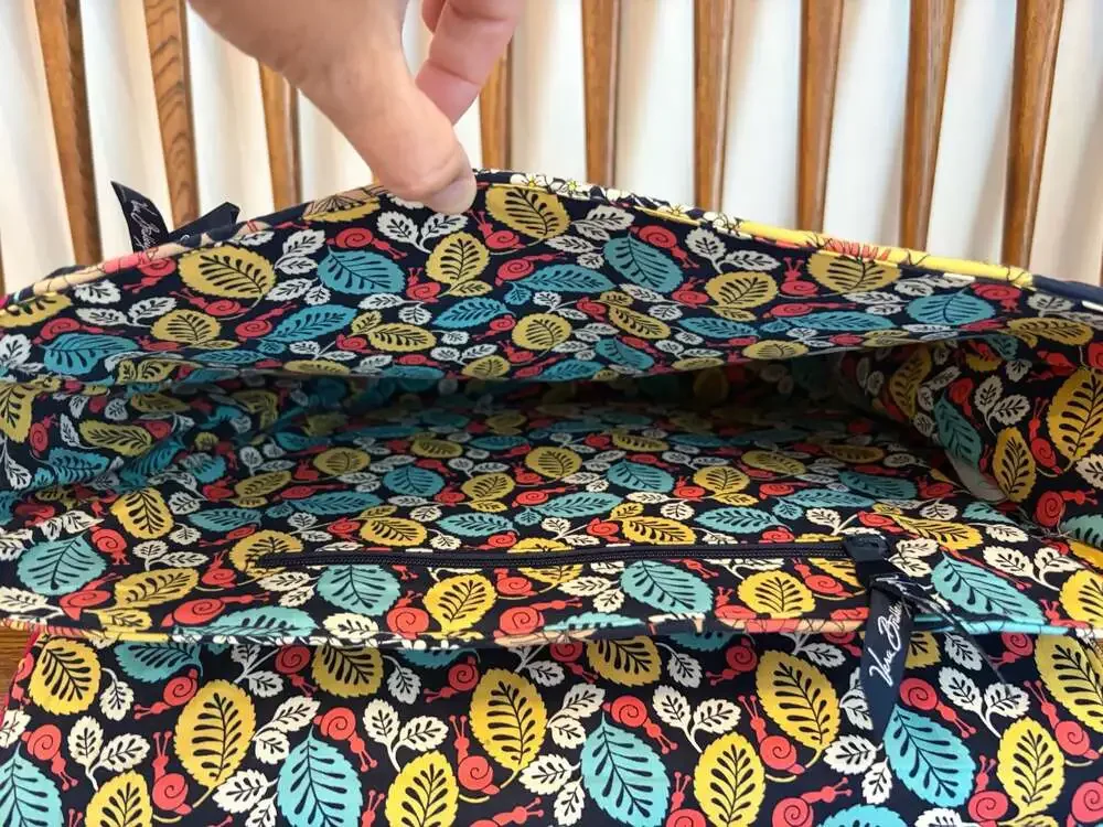 Vera Bradley Happy Snails Quilted Laptop Attache Briefcase Shoulder Bag